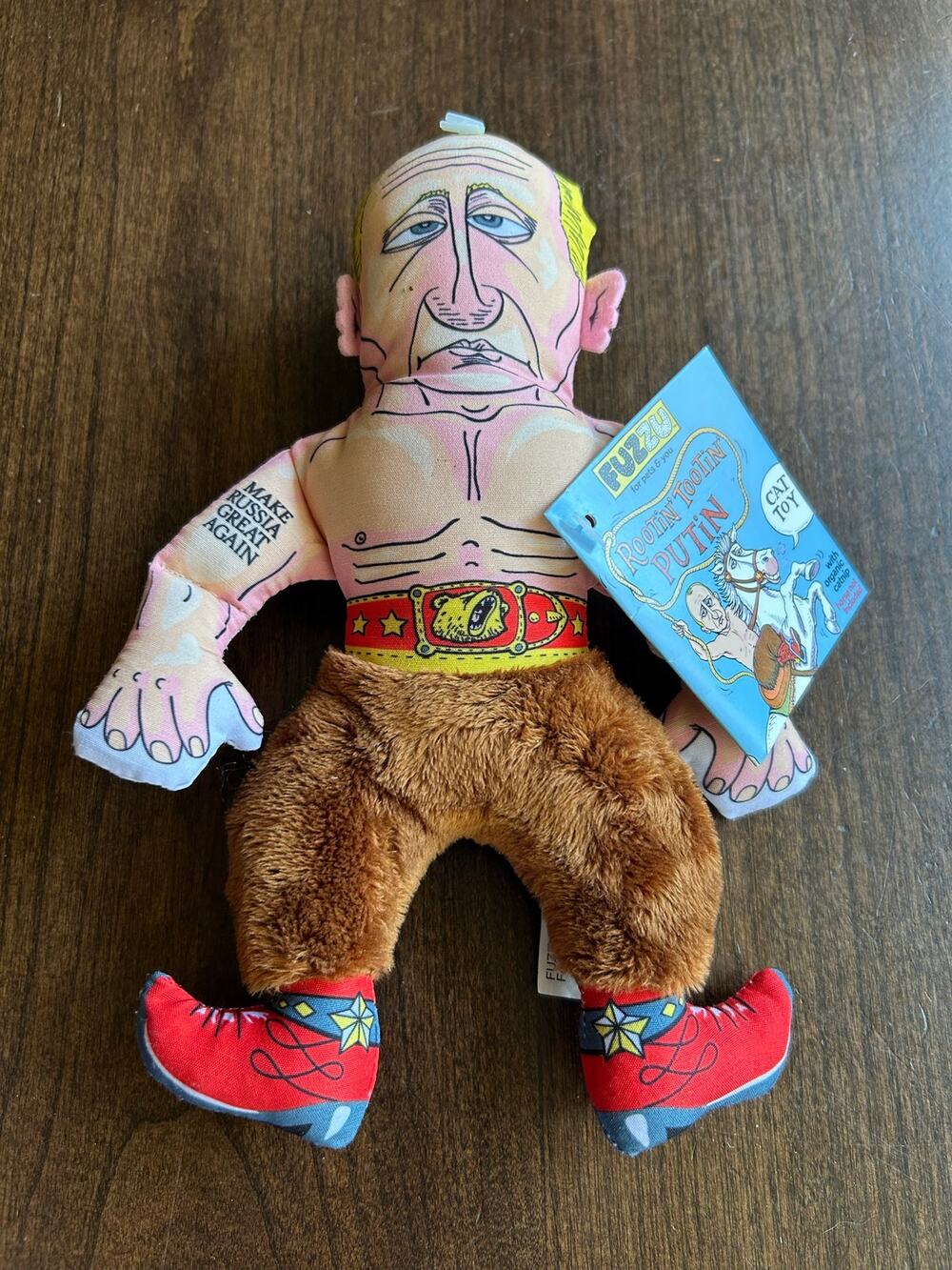 Fuzzu Putin Political Parody Small Cat Toy